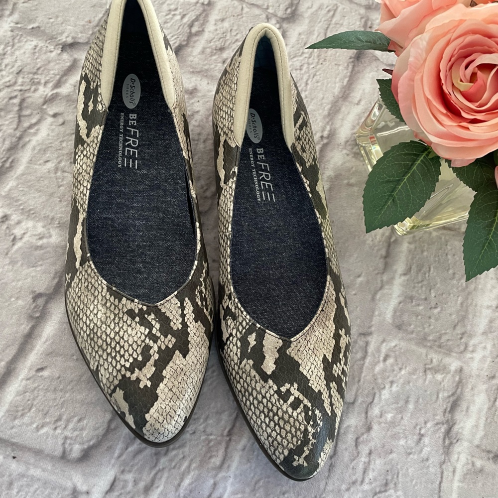Women’s Dr.Scholls Snake Print Shoes Size 10 New